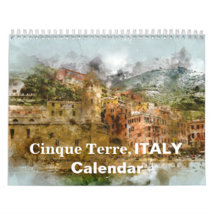 Cinque Terre Italië 2025 Toerisme Vakantie Kalender