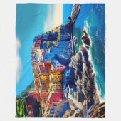 Cinque Terre, Italië Fleece Deken (Voorkant)