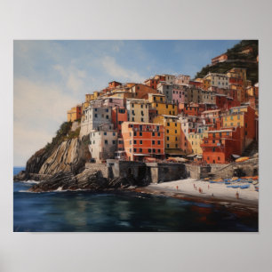 Cinque Terre Italie Paysage Art Imprimer Poster