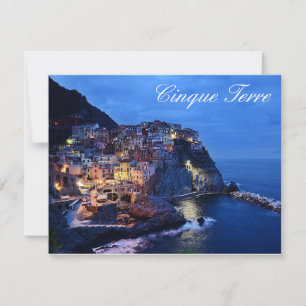 Cinque Terre Italië Plat Kaart