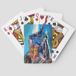 Cinque Terre, Italië Pokerkaarten