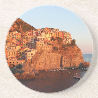 Cinque Terre, Italië Zandsteen Onderzetter