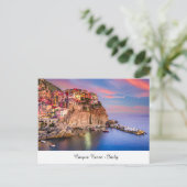 Cinque Terre Italy Briefkaart (Staand voorkant)
