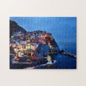 Cinque Terre Italy Night Scene Painting Puzzle Legpuzzel (Horizontaal)