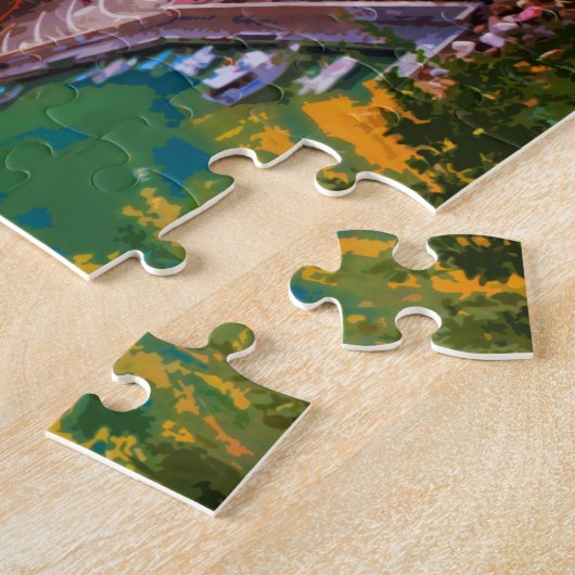 Cinque Terre Italy Summer Travel Briefkaart Legpuzzel (Zijkant)