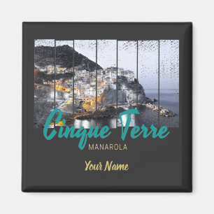 Cinque Terre Manarola Riomaggiore Italiaanse vinta Magneet