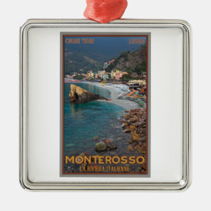 Cinque Terre - Morning Monterosso Beach Metalen Ornament