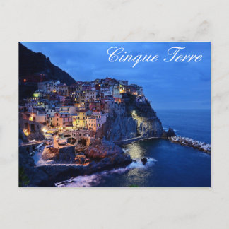Cinque Terre Nightline Briefkaart