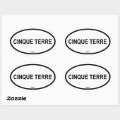CINQUE TERRE OVALE STICKER (Vel)
