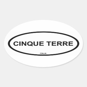 CINQUE TERRE OVALE STICKER
