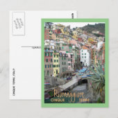 Cinque Terre (Riomaggiore Harbour) Briefkaart (Voorkant / Achterkant)