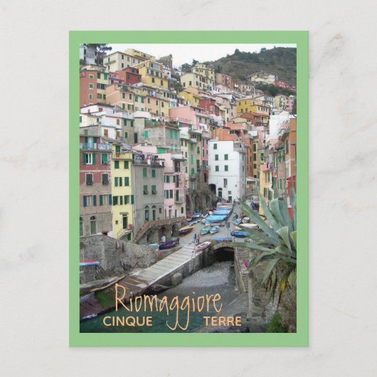 Cinque Terre (Riomaggiore Harbour) Briefkaart (Voorkant)