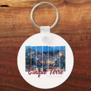Cinque Terre Riomaggiore Italiaans souvenir Sleutelhanger