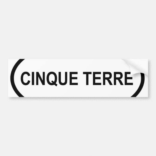 Cinque Terre sticker (Voorkant)