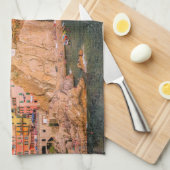 Cinque Terre, Sunset Theedoek (Quarter Fold)