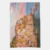 Cinque Terre, Sunset Theedoek (Verticaal)