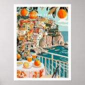 Cinque Terre Travel Poster, Italië Travel Print (Voorkant)