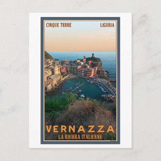 Cinque Terre - Vernazza Briefkaart (Voorkant)