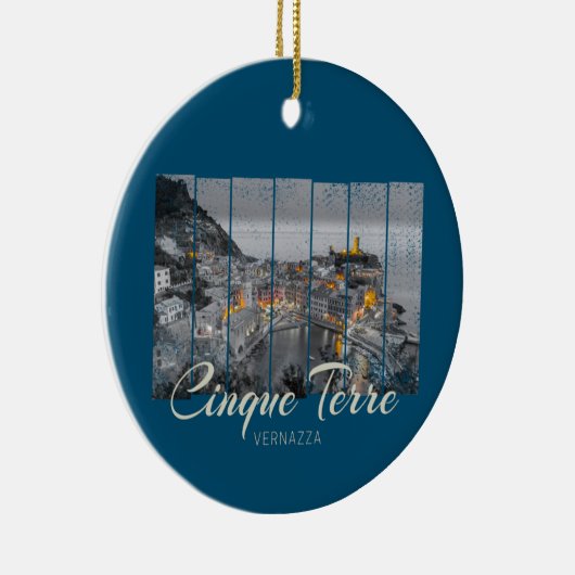 Cinque Terre Vernazza Italien Souvenir Keramisch Ornament (Rechts)