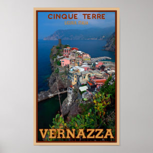 Cinque Terre - Vernazza van boven Poster