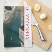 Cinque Terre Vernazza vue serviette de thé (Quart Plié)