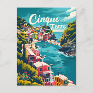Cinque Terre Vintage Briefkaart
