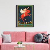 "Cinzano Vermouth Torino" Canvas Afdruk (Insitu (Woonkamer))