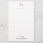 Cinzel Monogram Bedrijfsbriefpapier Briefpapier (Voorkant)