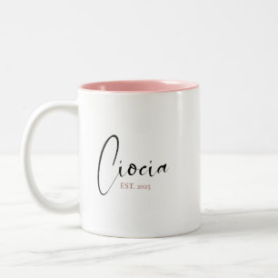"CIOCIA Oprichtingsjaar" – Pools tantegeschenk Tweekleurige Koffiemok