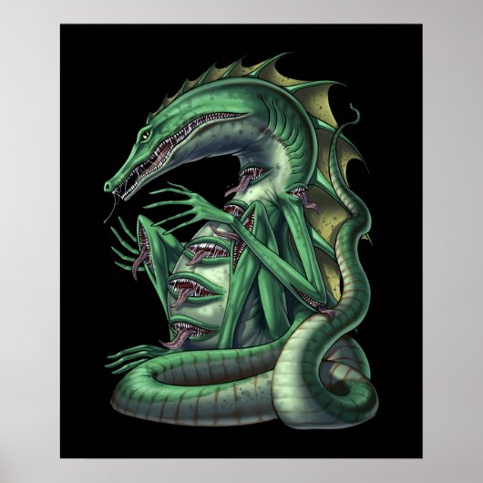 CipactliAztec Mythology Creature Cipactli Poster (Voorkant)