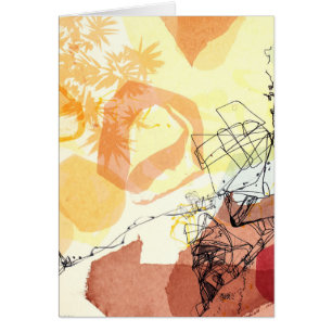 Cipher Abstracte kunstkaart