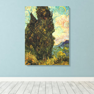 Cipressen door Vincent van Gogh Canvas Afdruk
