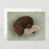 Circa 1860 : Une carte de Noël victorienne (Devant / Derrière)