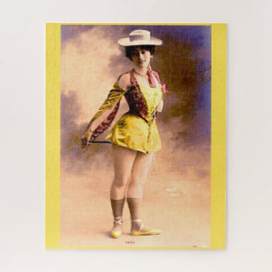 circa 1890 Vera-nachtclub artiste Legpuzzel
