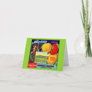 circa 1900 Appleton Apples Notitiekaartje