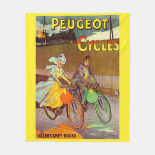 circa 1900 rijwielen en fietsen voor peugeot fleece deken