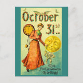 circa 1905 October 31 with Halloween Greetings Briefkaart (Voorkant)