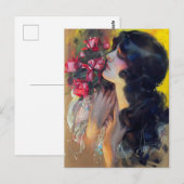 circa 1910 droom van rozen briefkaart (Voorkant / Achterkant)