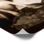 circa 1910 pitbull en baby RPPC Poster (Hoek)