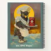 circa 1912 Magic Yeast owl en print Notitieboek (Achterkant)