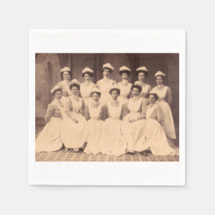 circa 1914 afgestudeerden in de verpleegkunde servetten