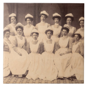 circa 1914 afgestudeerden in de verpleegkunde tegeltje