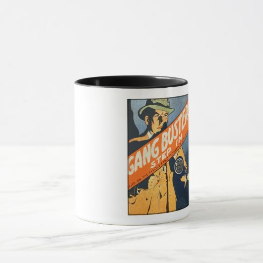 CIRCA 1930 BLB GANGBUSTERS STAPPEN IN MOK (Midden)