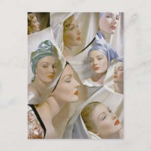 circa 1940 mooie vrouwen briefkaart