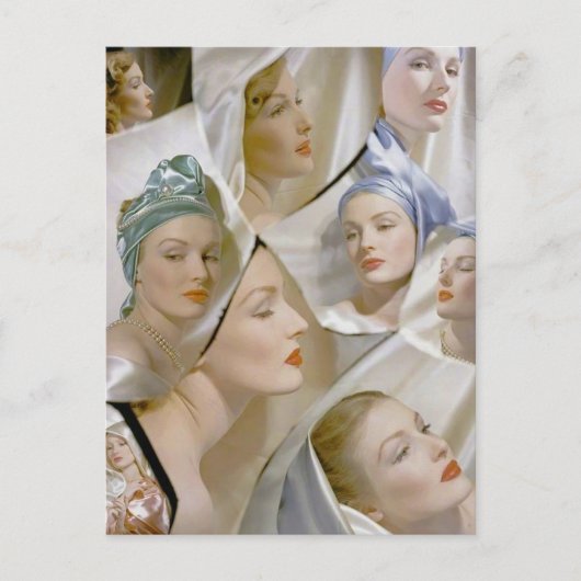 circa 1940 mooie vrouwen briefkaart (Voorkant)