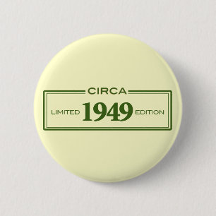circa 1949 ronde button 5,7 cm