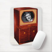 circa 1951 televisietoestel zingend vrouw muismat (Met muis)