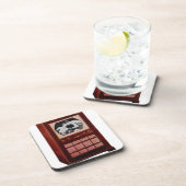 circa 1951 televisietoestellen die boxing uitzende drankjes onderzetter (Rechterzijde)