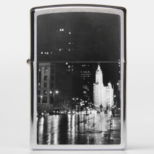 circa 1954: Een uitzicht op Michigan Avenue