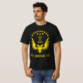 Circassian, adiga flag, Adygea, Circassian Flag. T-shirt (Voorkant volledig)